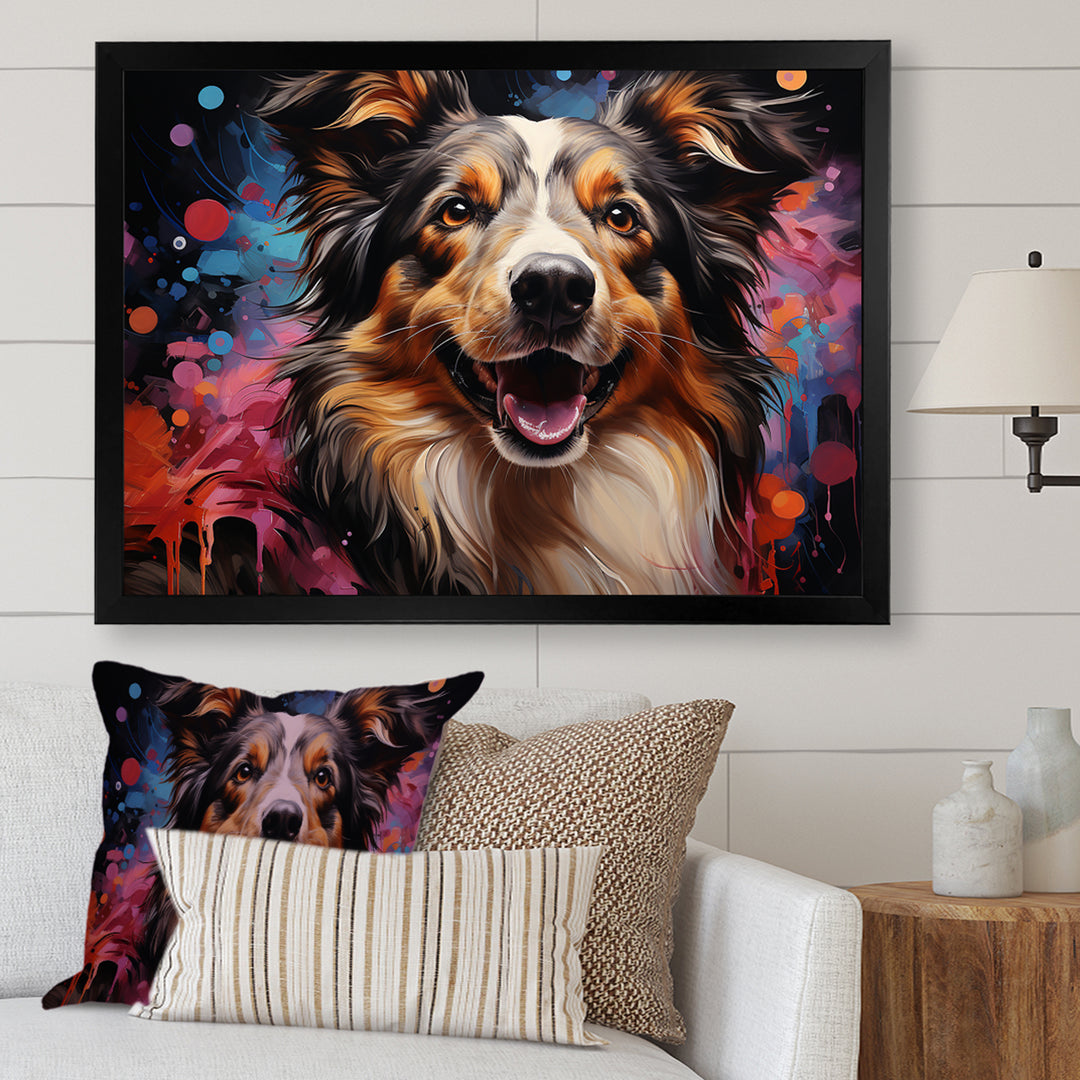 Shetland Sheepdog Portrait - Dog Canvas Wall Art