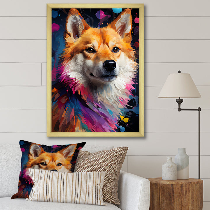 Modern Shiba Inu Spirit - Dog Wall Art Prints