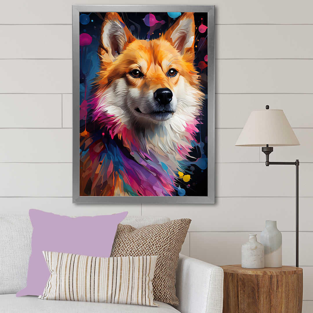 Modern Shiba Inu Spirit - Dog Wall Art Prints
