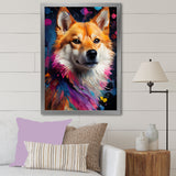 Modern Shiba Inu Spirit - Dog Wall Art Prints