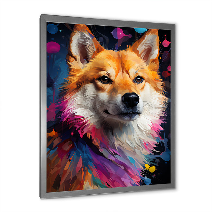 Modern Shiba Inu Spirit - Dog Wall Art Prints