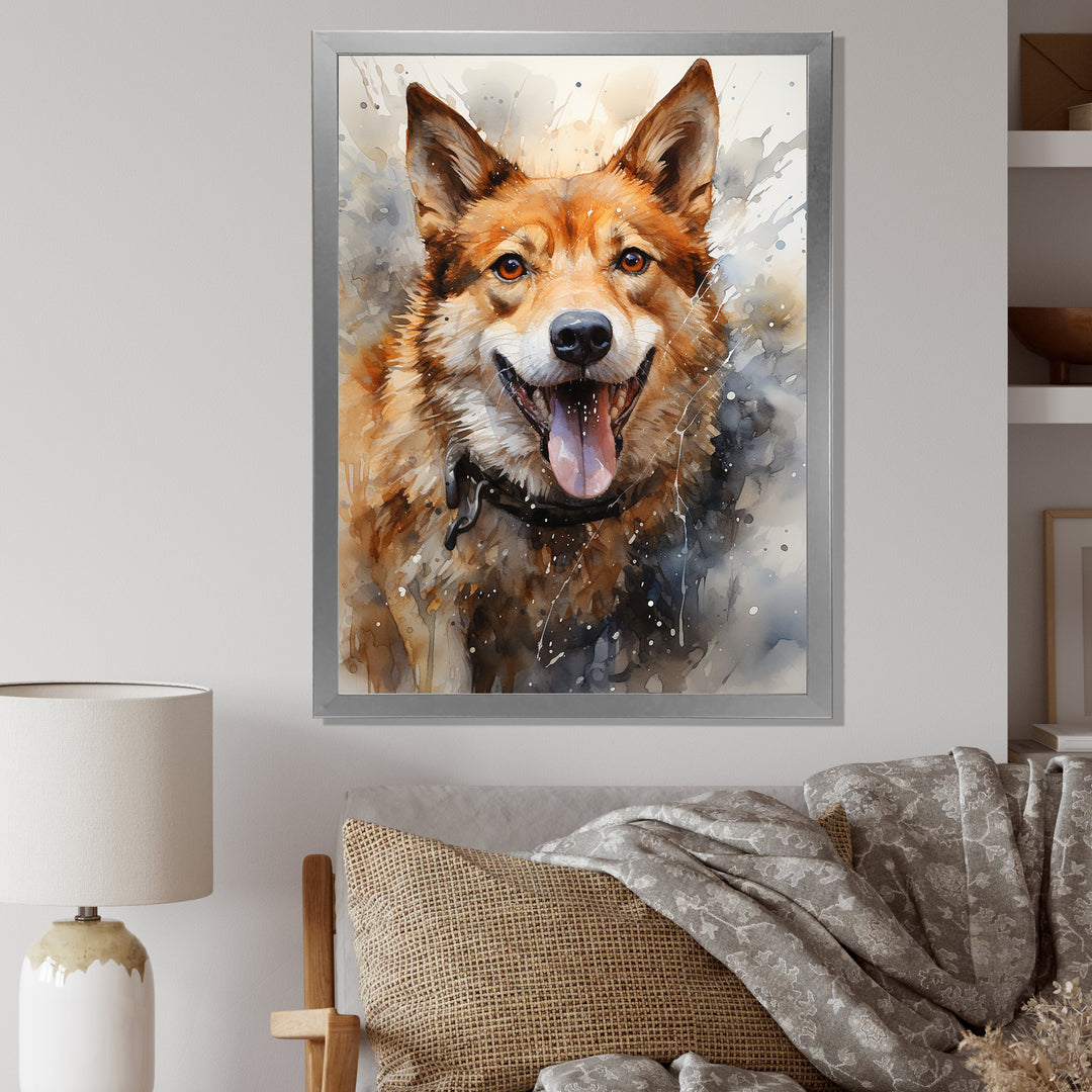 Shiba Inu Spirit - Brown Dog Wall Art