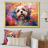 Popart Shih Tzu Serenade - Beige Dog Wall Art