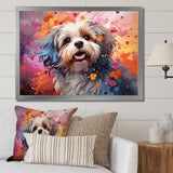 Popart Shih Tzu Serenade - Beige Dog Wall Art