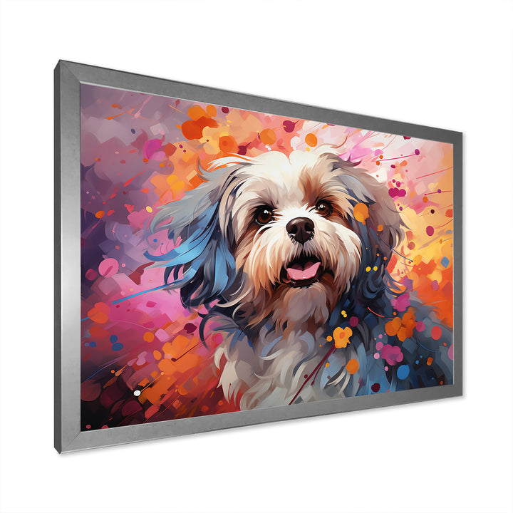 Popart Shih Tzu Serenade - Beige Dog Wall Art