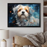 Blue Shih Tzu Serenity - Dog Large Canvas Wall Art