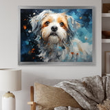 Blue Shih Tzu Serenity - Dog Large Canvas Wall Art