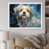 Blue Shih Tzu Serenity - Dog Large Canvas Wall Art