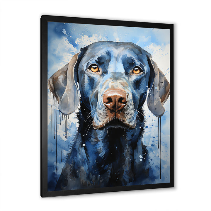 Dog Weimaraner Majestic Portrait - Dog Bedroom Wall Art