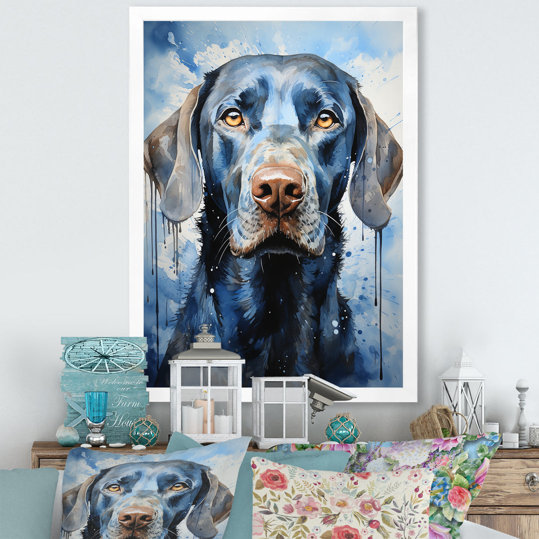 Dog Weimaraner Majestic Portrait - Dog Bedroom Wall Art