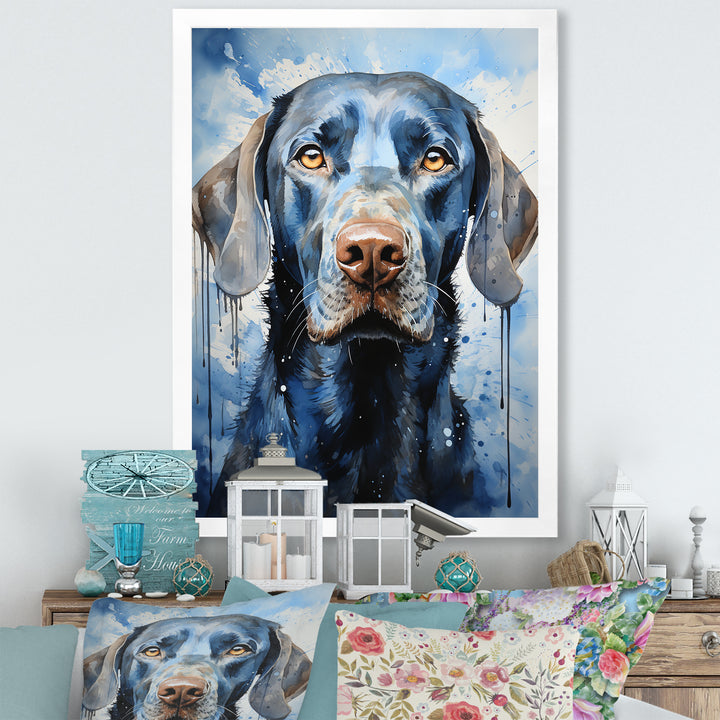 Dog Weimaraner Majestic Portrait - Dog Bedroom Wall Art