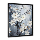 Ethereal Dogwood Blossom Dreams - Floral Canvas Wall Art