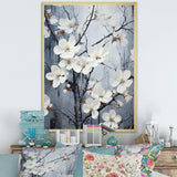 Ethereal Dogwood Blossom Dreams - Floral Canvas Wall Art