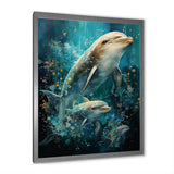 Dolphin Aquatic Harmony - Dolphin Wall Art Prints