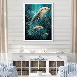 Dolphin Aquatic Harmony - Dolphin Wall Art Prints