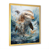 Dolphin Elegance - Animals Canvas Wall Art