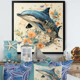 Dolphin Happiness - Dolphin Living Room Wall Art