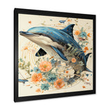 Dolphin Happiness - Dolphin Living Room Wall Art