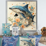 Dolphin Happiness - Dolphin Living Room Wall Art