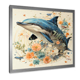 Dolphin Happiness - Dolphin Living Room Wall Art