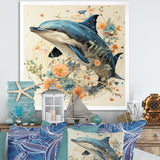 Dolphin Happiness - Dolphin Living Room Wall Art