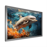 Dolphin Symphony - Dolphin Canvas Wall Art