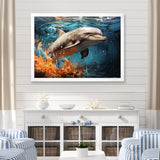 Dolphin Symphony - Dolphin Canvas Wall Art