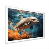 Dolphin Symphony - Dolphin Canvas Wall Art