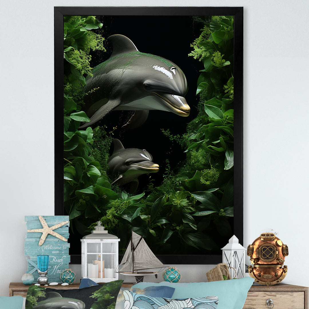 Dolphin Eco Guardians - Dolphin Canvas Wall Art