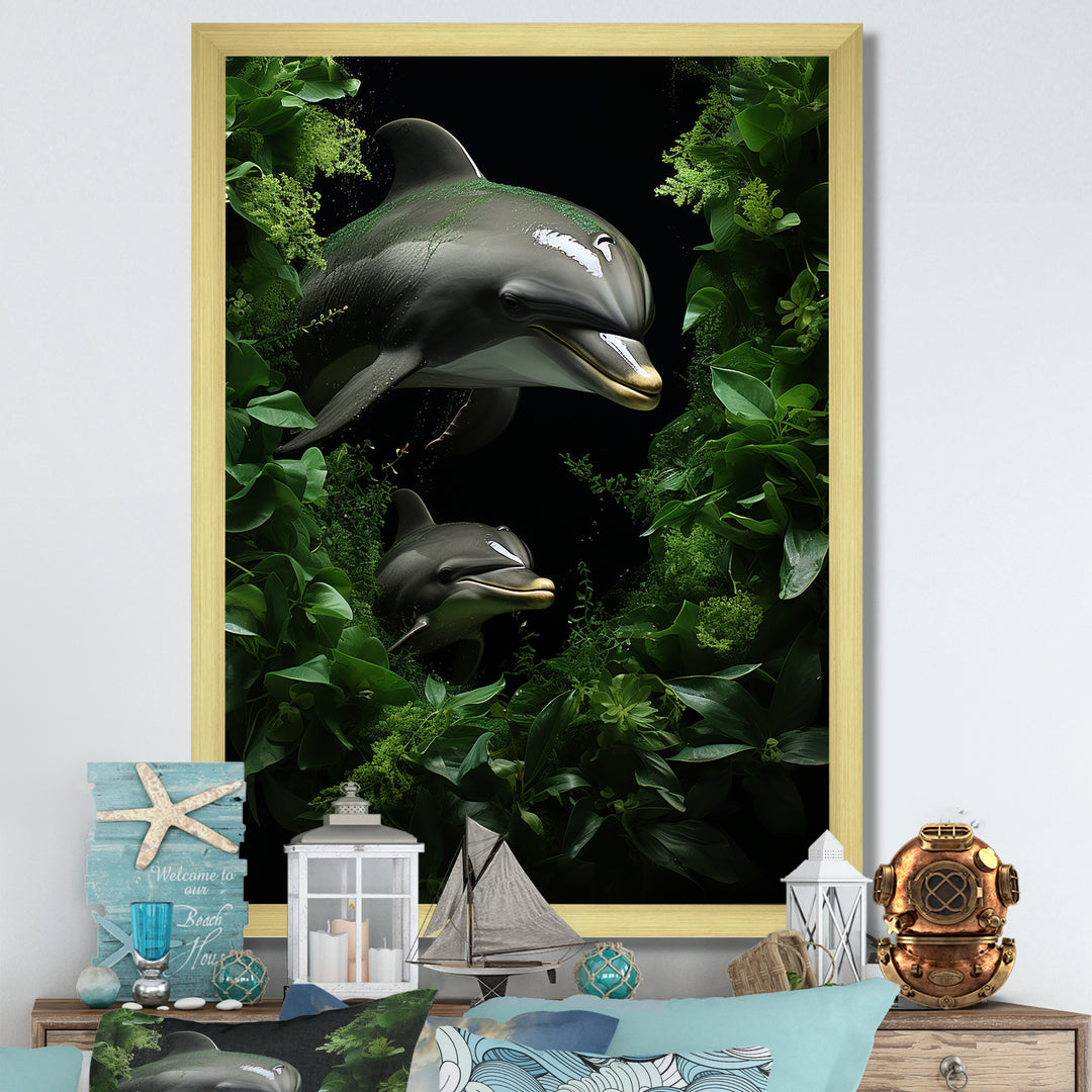 Dolphin Eco Guardians - Dolphin Canvas Wall Art