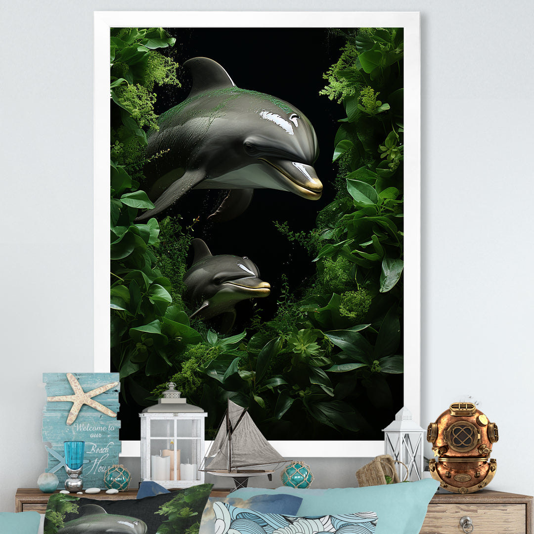 Dolphin Eco Guardians - Dolphin Canvas Wall Art