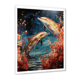 Dolphin Mystic Encounters - Dolphin Framed Canvas Art