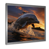 Dolphin Sunlit Silhouettes - Dolphin Home Decor Art