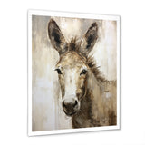 Sophisticated Donkey Portrait - Donkey Living Room Wall Art