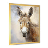 Sophisticated Donkey Portrait II - Animals Canvas Wall Art