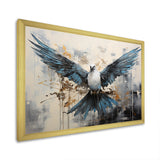 Minimalism Blue Dove - Dove Wall Decor