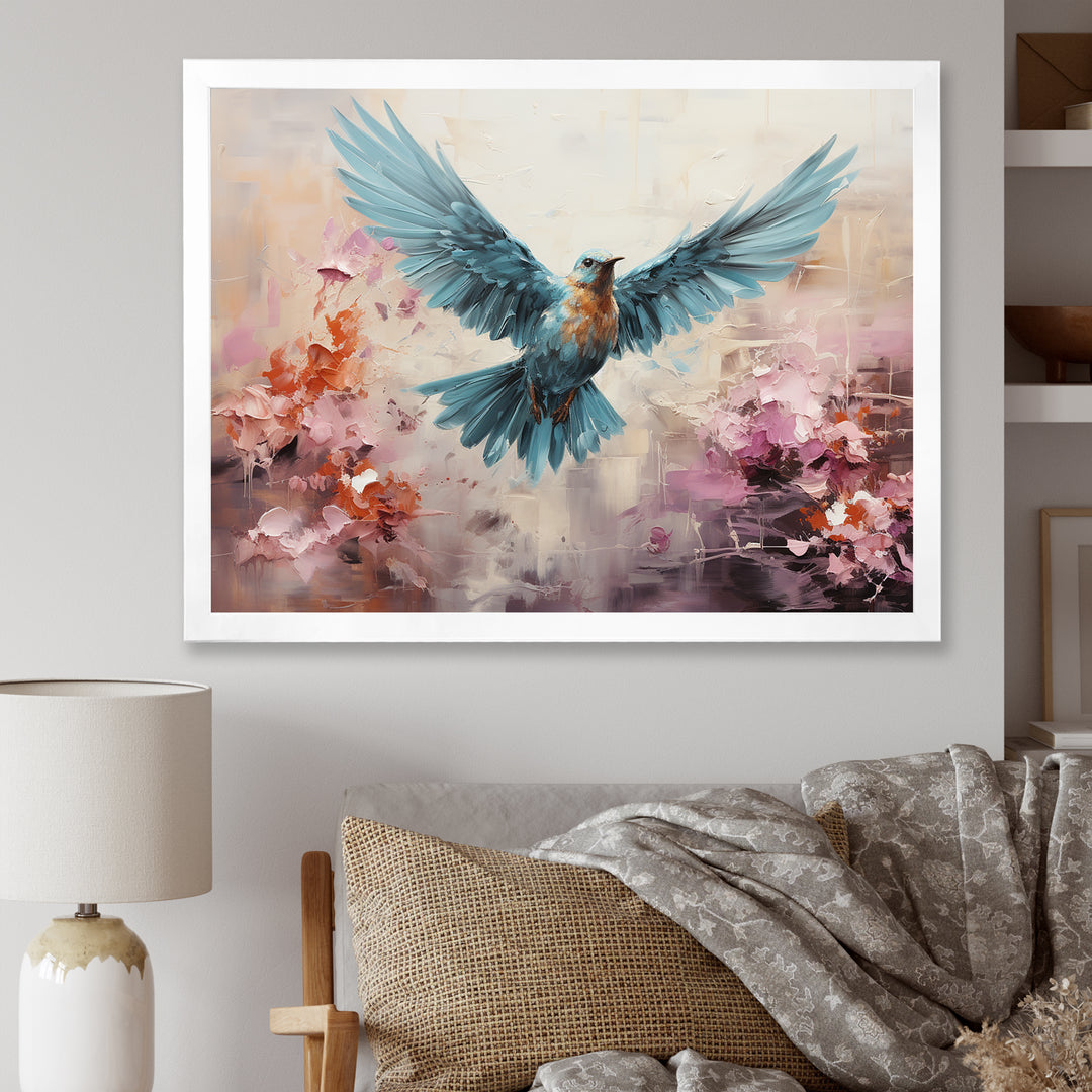 Cerulean Calm Graceful Dove - Dove Wall Art Prints