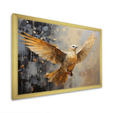 Golden Dove Grace - Dove Large Canvas Wall Art