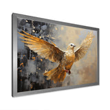 Golden Dove Grace - Dove Large Canvas Wall Art