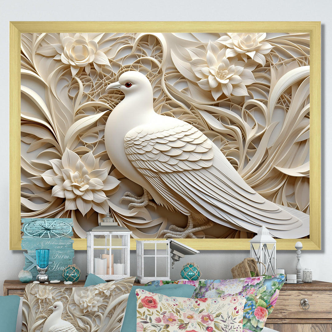 Dove Ivory Innocence - Dove Living Room Wall Art