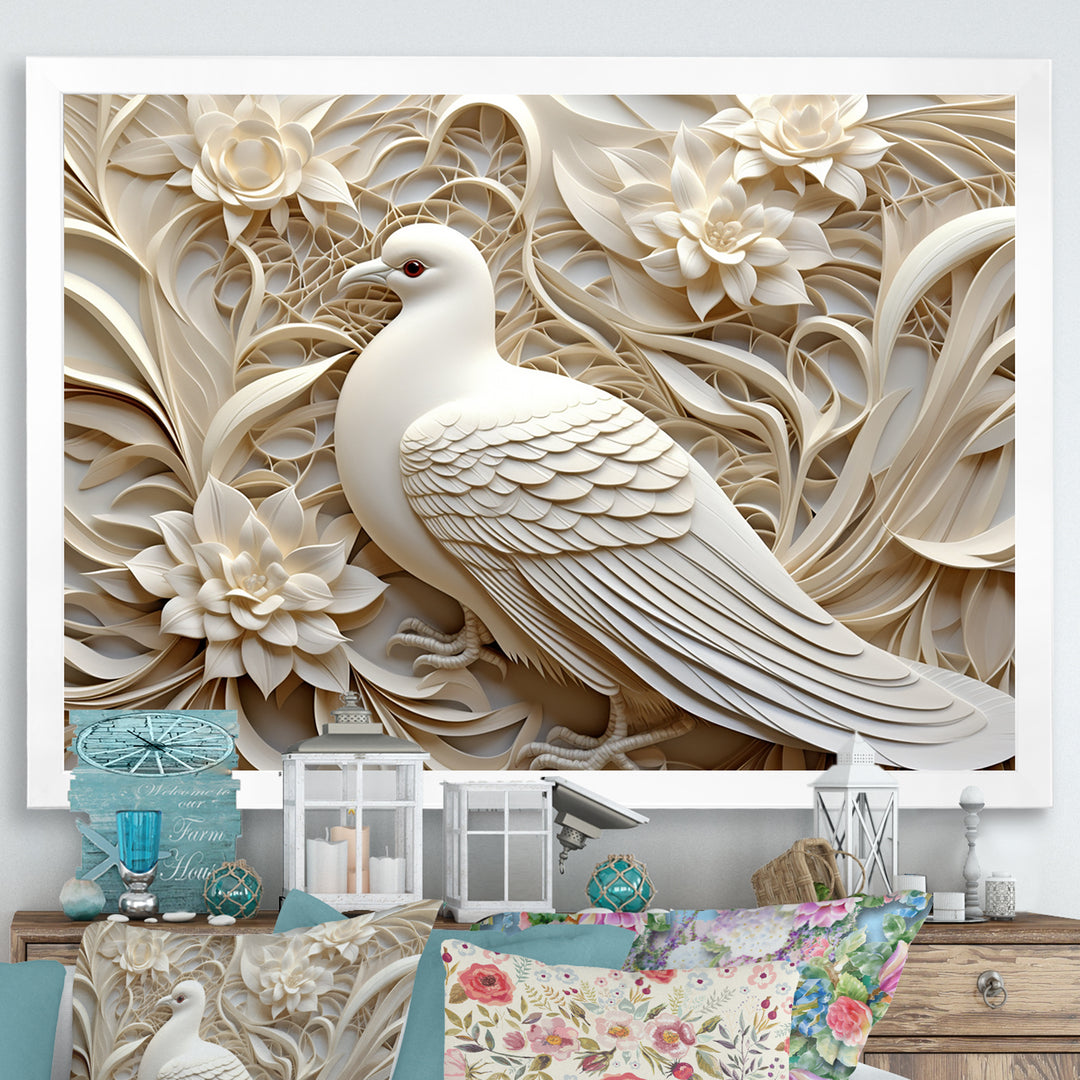 Dove Ivory Innocence - Dove Living Room Wall Art