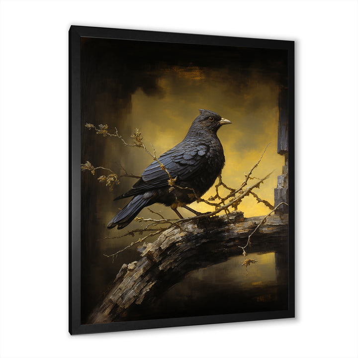 Onyx S Mystical Offering - Dove Framed Canvas Art