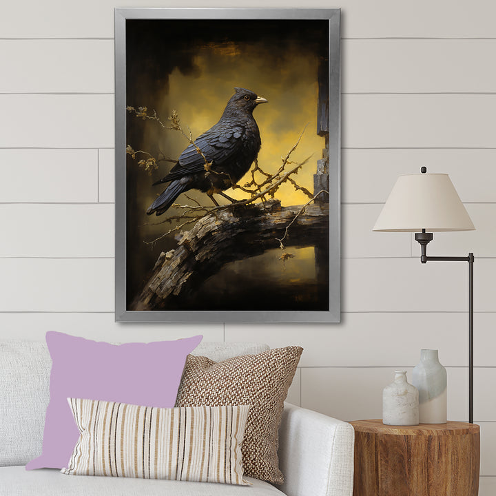 Onyx S Mystical Offering - Dove Framed Canvas Art