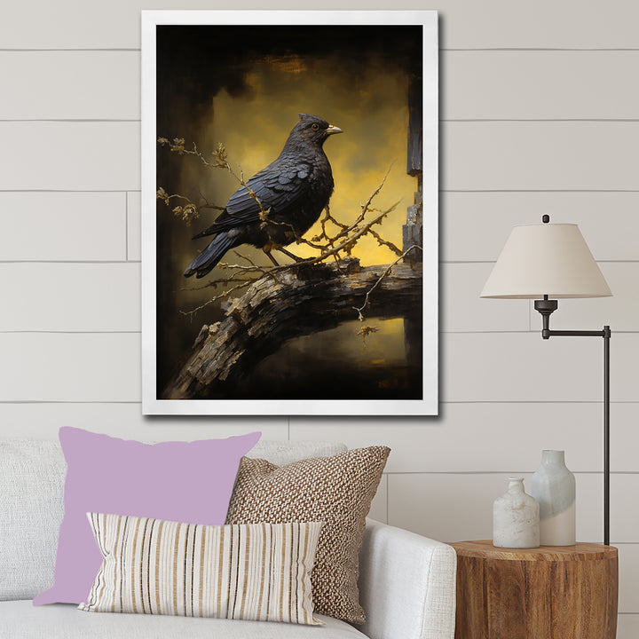 Onyx S Mystical Offering - Dove Framed Canvas Art