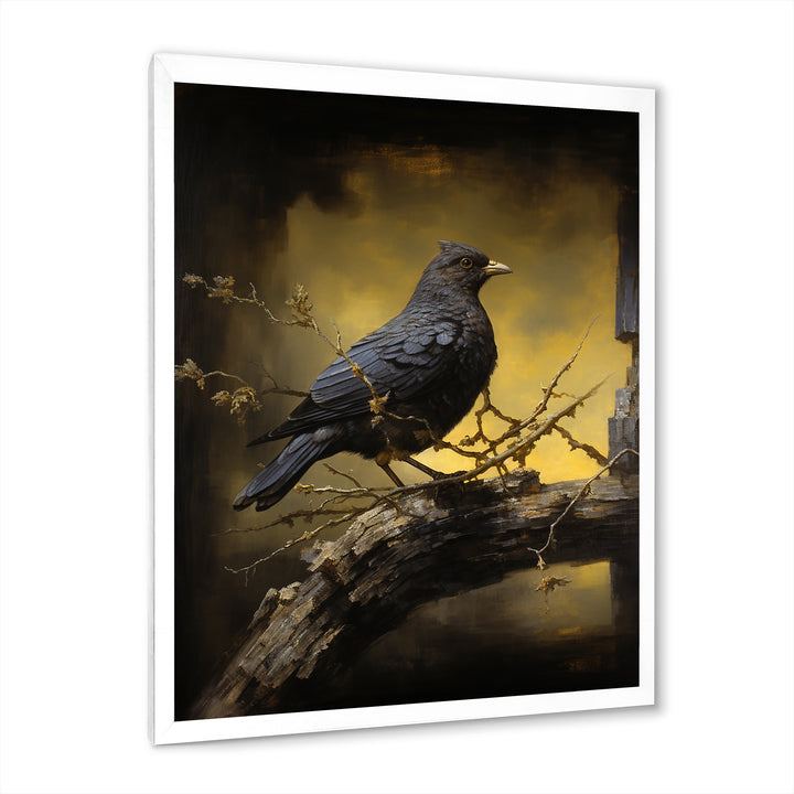 Onyx S Mystical Offering - Dove Framed Canvas Art