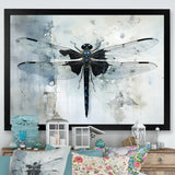 Dragonfly Elegance - Gray Dragonfly Wall Art