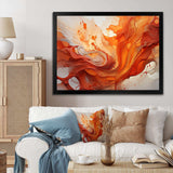 Abstract Red Firestorm Symphony I - Abstract Canvas Wall Art