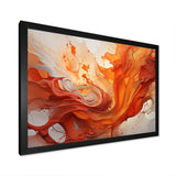 Abstract Red Firestorm Symphony I - Abstract Canvas Wall Art