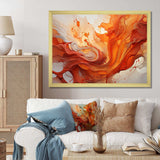 Abstract Red Firestorm Symphony I - Abstract Canvas Wall Art