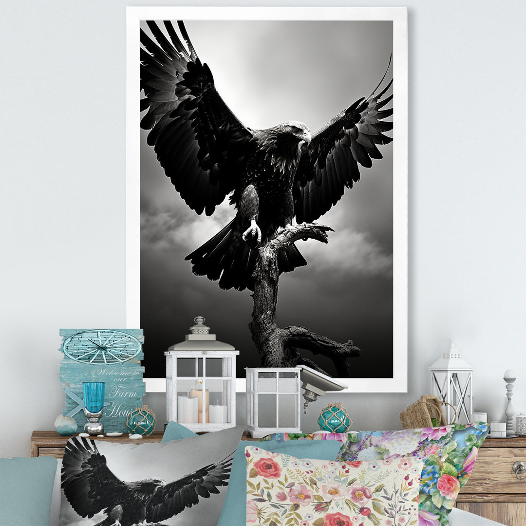 Powerful Bold Eagle - Eagle Canvas Wall Art